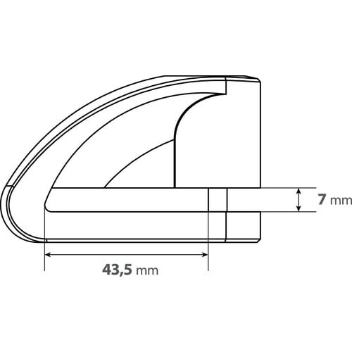 Заключвалка диск Stone black 90588