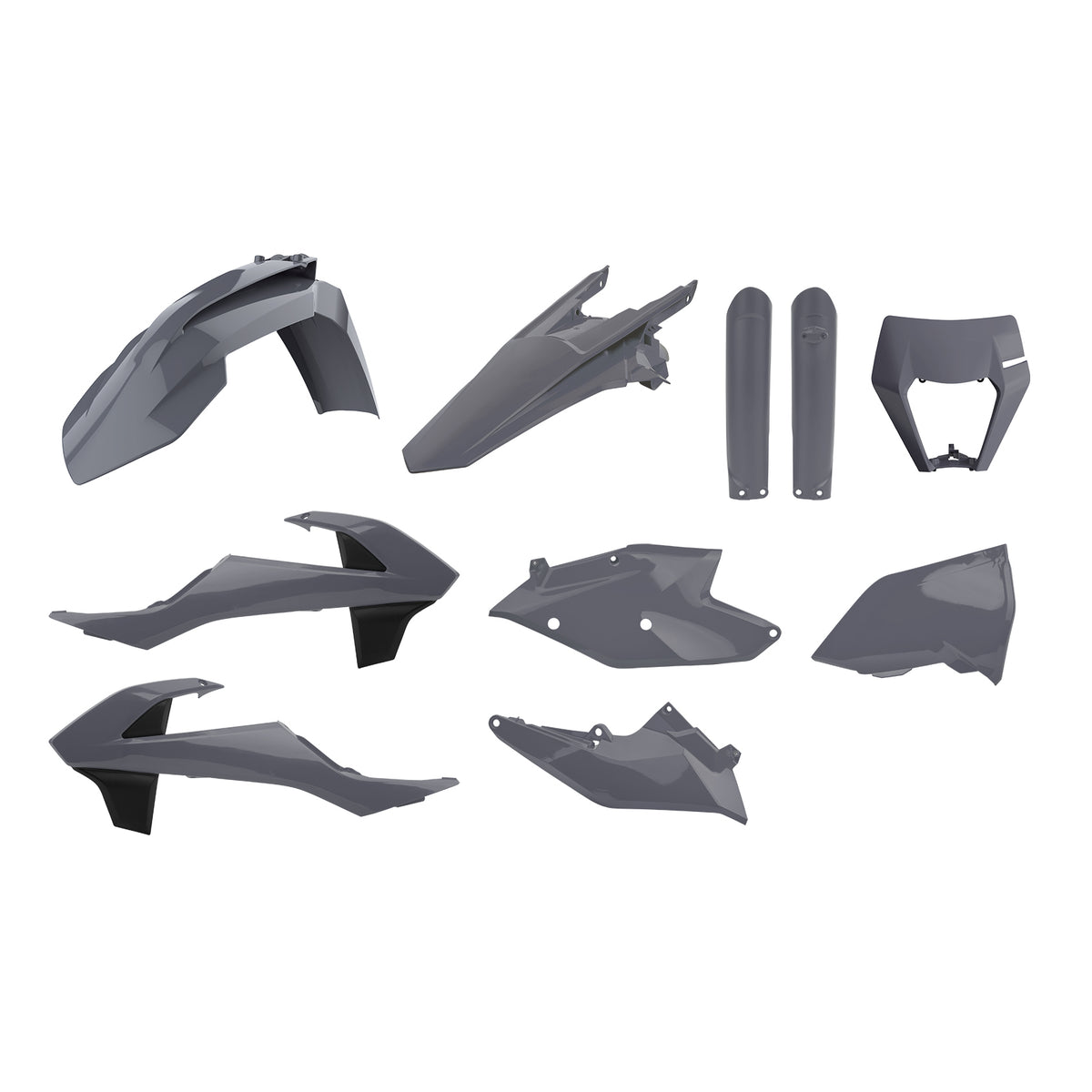 Пластмасов Enduro кит Polisport за KTM  EXC/ EXC-F/XC-W/ XCF-W-2017-19 Nardo Gray