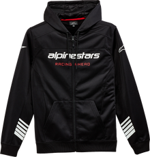 Мото суитшърт ALPINESTARS HOOD ZIP SESS-LXE BLACK