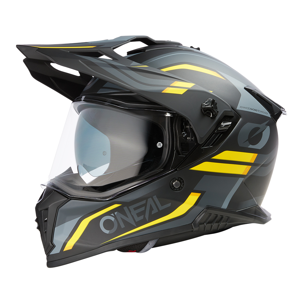 Каска O'NEAL A-SRS SPIKE BLACK/GRAY/YELLOW
