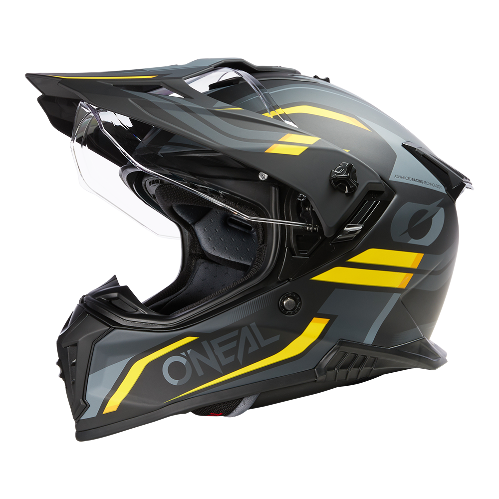 Каска O'NEAL A-SRS SPIKE BLACK/GRAY/YELLOW
