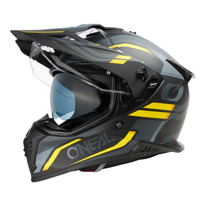 Каска O'NEAL A-SRS SPIKE BLACK/GRAY/YELLOW