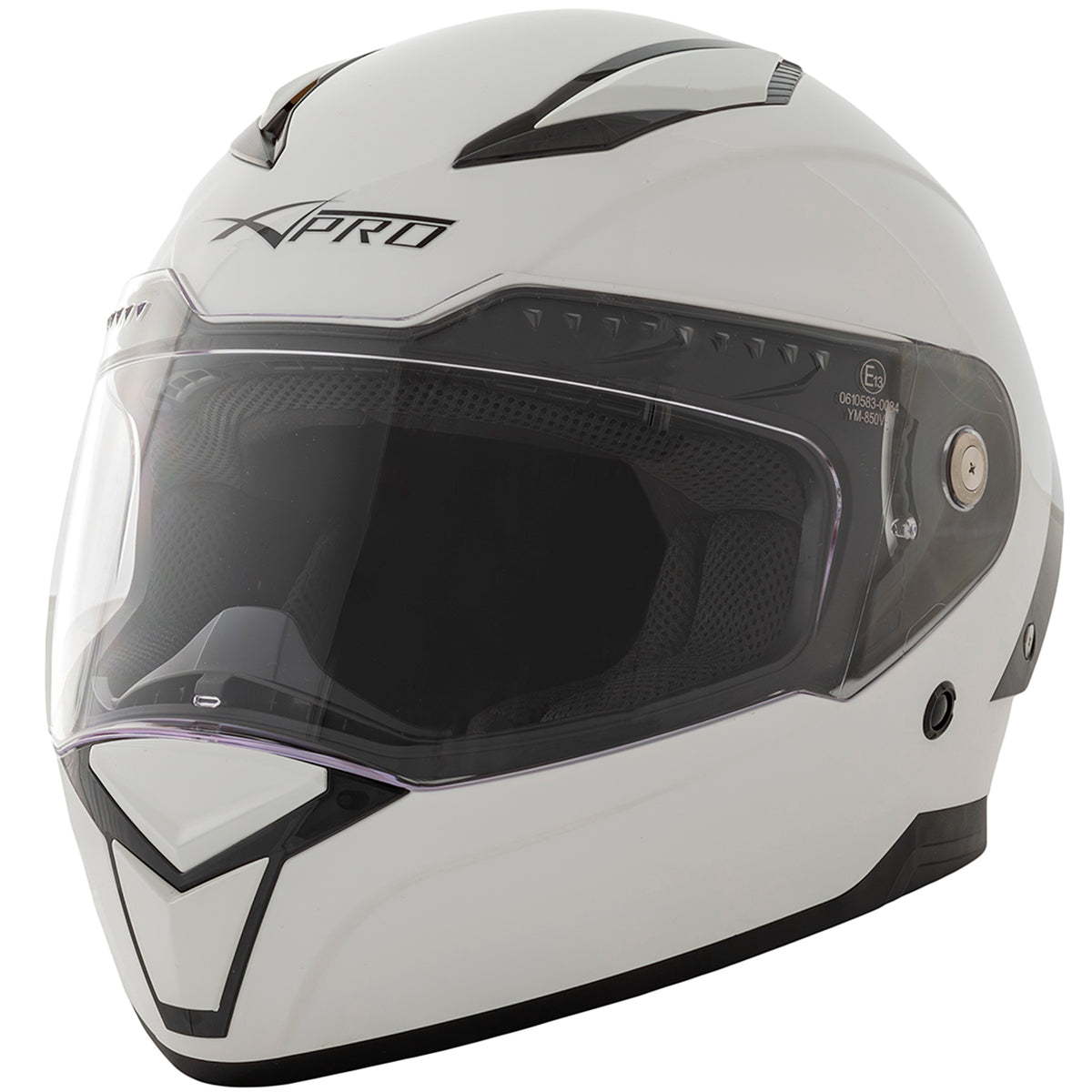 Шлем за мотор A-PRO BADGE WHITE