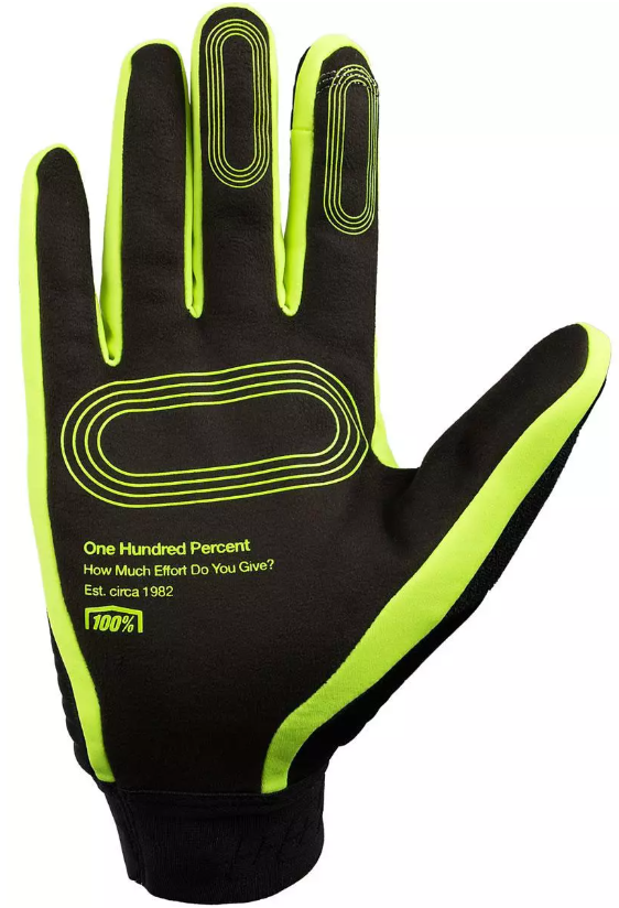 Мотокрос ръкавици 100% BRISKER XTREME BLACK/FLUO YELLOW