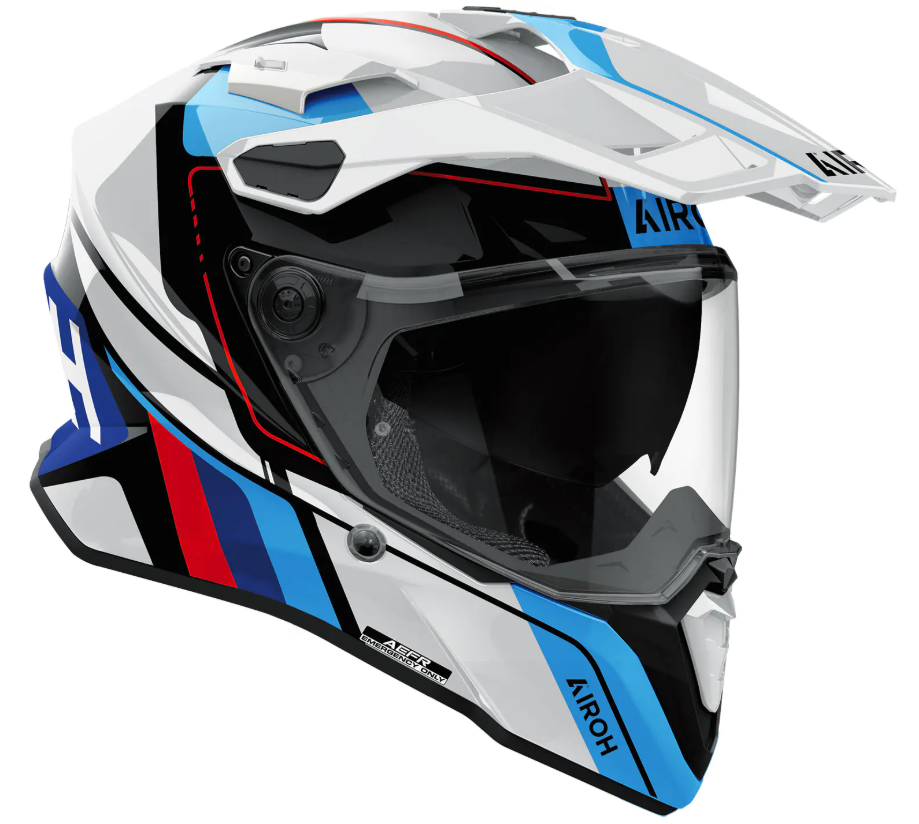 Каска AIROH COMMANDER 2 SKIP WHITE/RED
