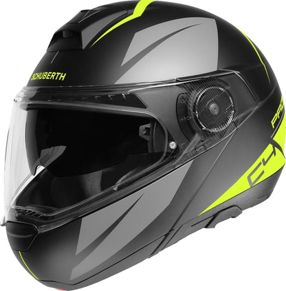 Мото каска SCHUBERTH C4 PRO MERAK BLACK/GRAY/YELLOW