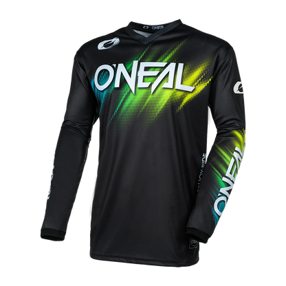 Мотокрос блуза O`NEAL ELEMENT VOLTAGE BLACK/GREEN