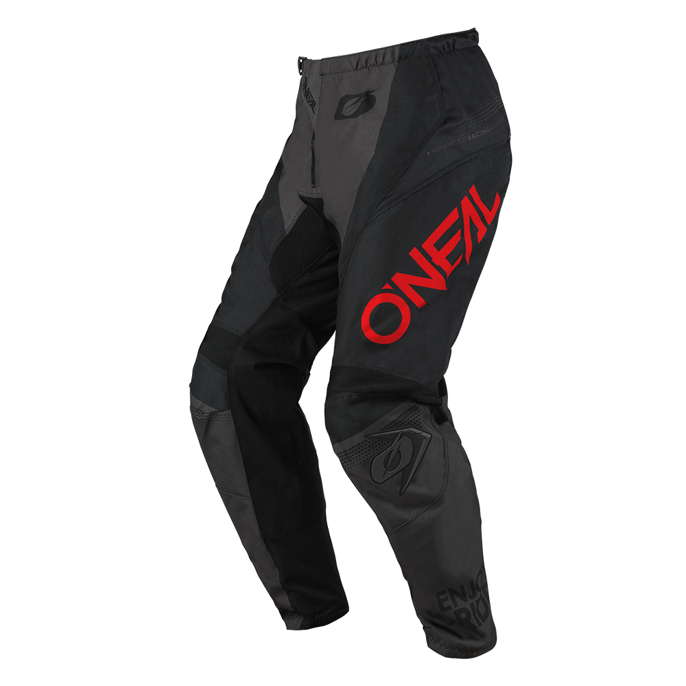 Мотокрос брич O'NEAL ELEMENT RACEWEAR BLACK/GRAY/RED V.25