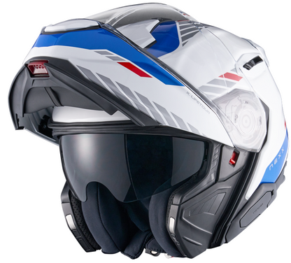 Каска NEXX X.LIFETOUR FLIP UP GLOBE WHITE BLUE