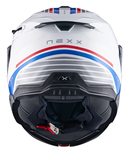 Каска NEXX X.LIFETOUR FLIP UP GLOBE WHITE BLUE