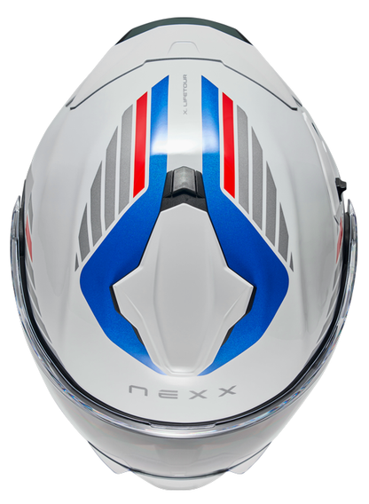 Каска NEXX X.LIFETOUR FLIP UP GLOBE WHITE BLUE
