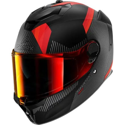 Каска SHARK SPARTAN GT PRO DOKHTA CARBON MATT BLACK/RED