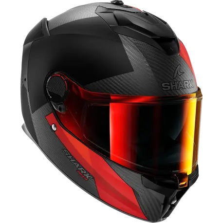 Каска SHARK SPARTAN GT PRO DOKHTA CARBON MATT BLACK/RED