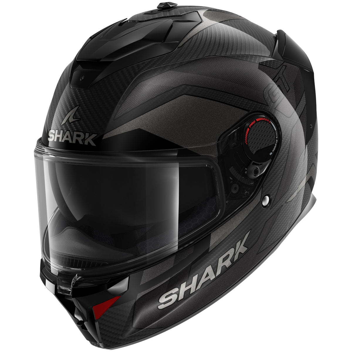 Каска SHARK SPARTAN GT PRO CARBON RITMO BLACK/GRAY GLOSS