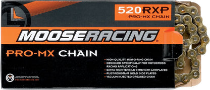 Верига 520-RXP / 114 звена / PRO-MX / злато MOOSE RACING M574-00-114