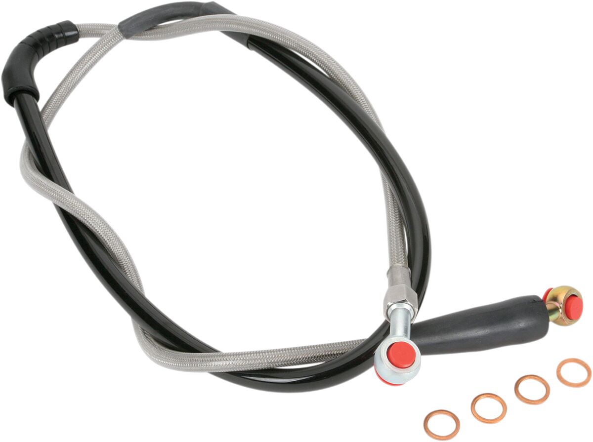 Спирачен маркуч от неръждаема стомана преден HONDA MOOSE RACING H02-1-043/P-CL