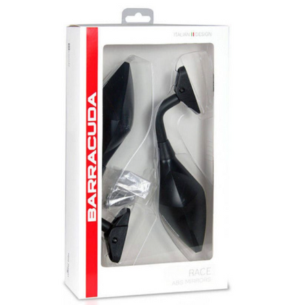 Огледала за мотор BARRACUDA RACE BLACK MATT