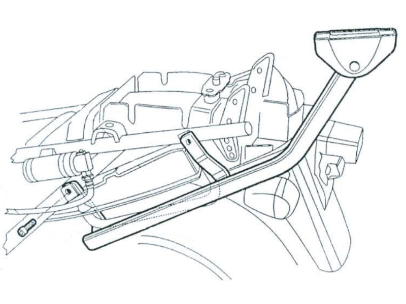 Монтажен комплект за куфари SHAD TOP MASTER SUZUKI GSX750/600 F 98