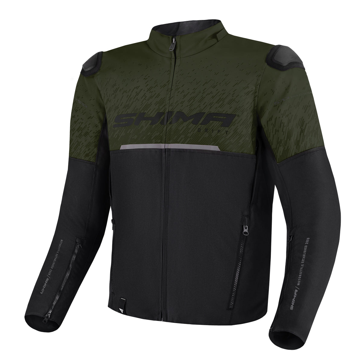 Текстилно мото яке SHIMA DRIFT BLACK/KHAKI