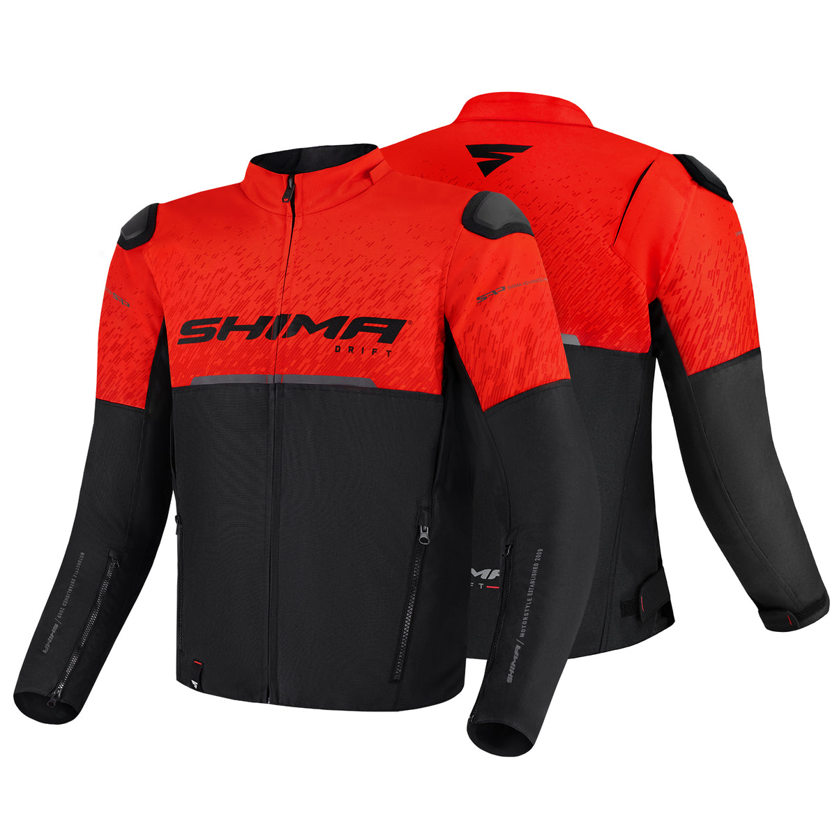 Текстилно мото яке SHIMA DRIFT BLACK/RED