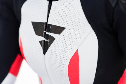 Дамски кожен екип SHIMA MIURA RS WHITE/FLUO
