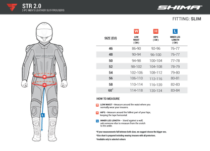 Кожен мото панталон SHIMA STR 2.0 BLACK