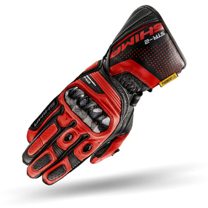 Кожени ръкавици SHIMA STR-2 BLACK/RED