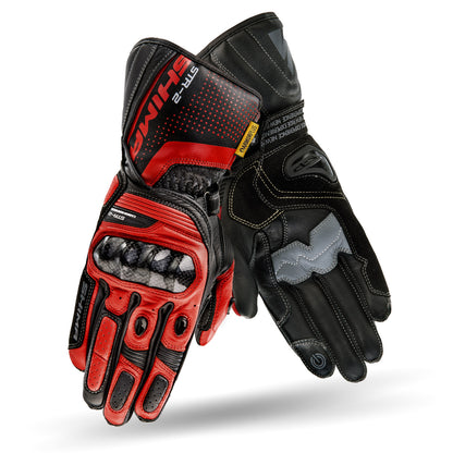 Кожени ръкавици SHIMA STR-2 BLACK/RED