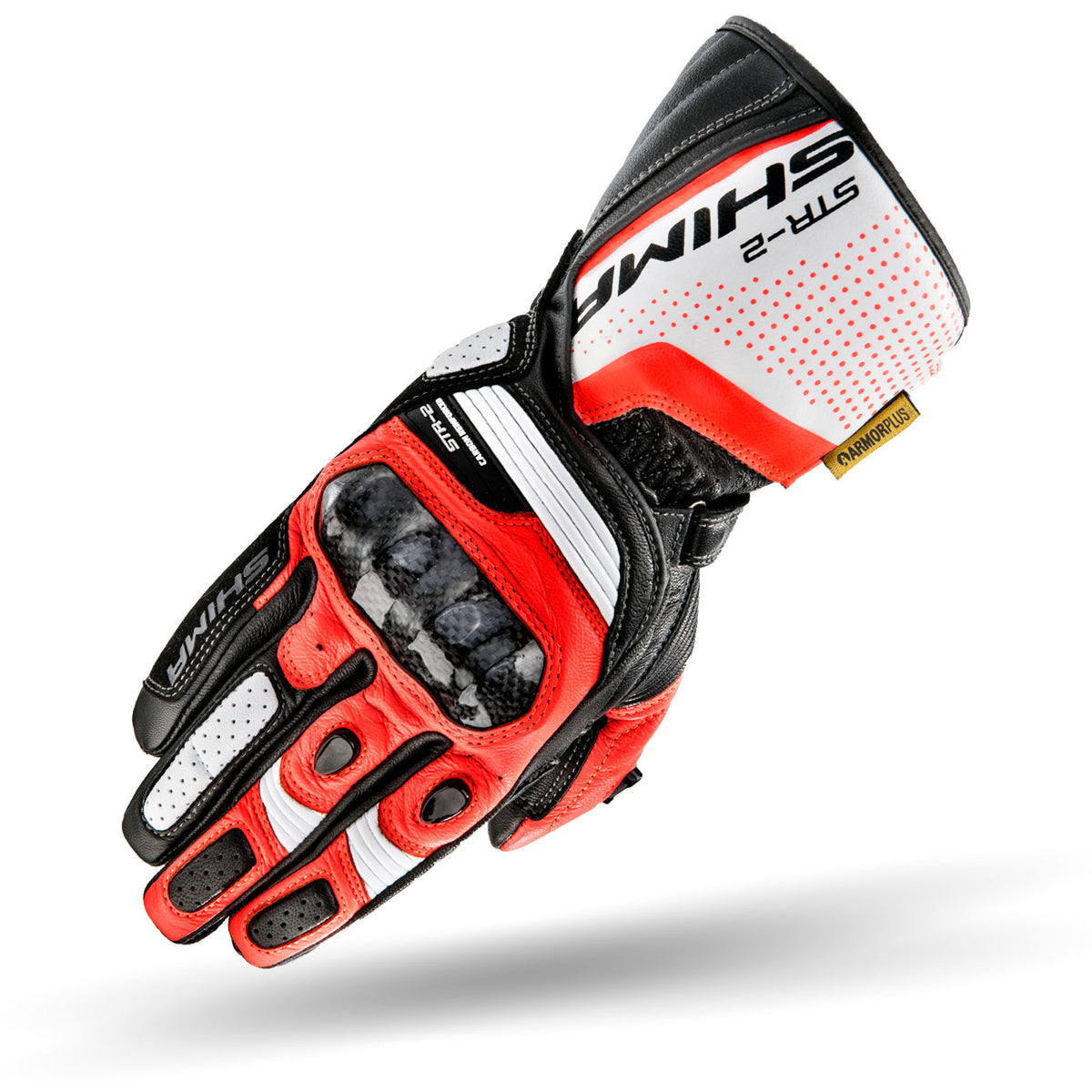 Кожени ръкавици SHIMA STR-2 RED FLUO