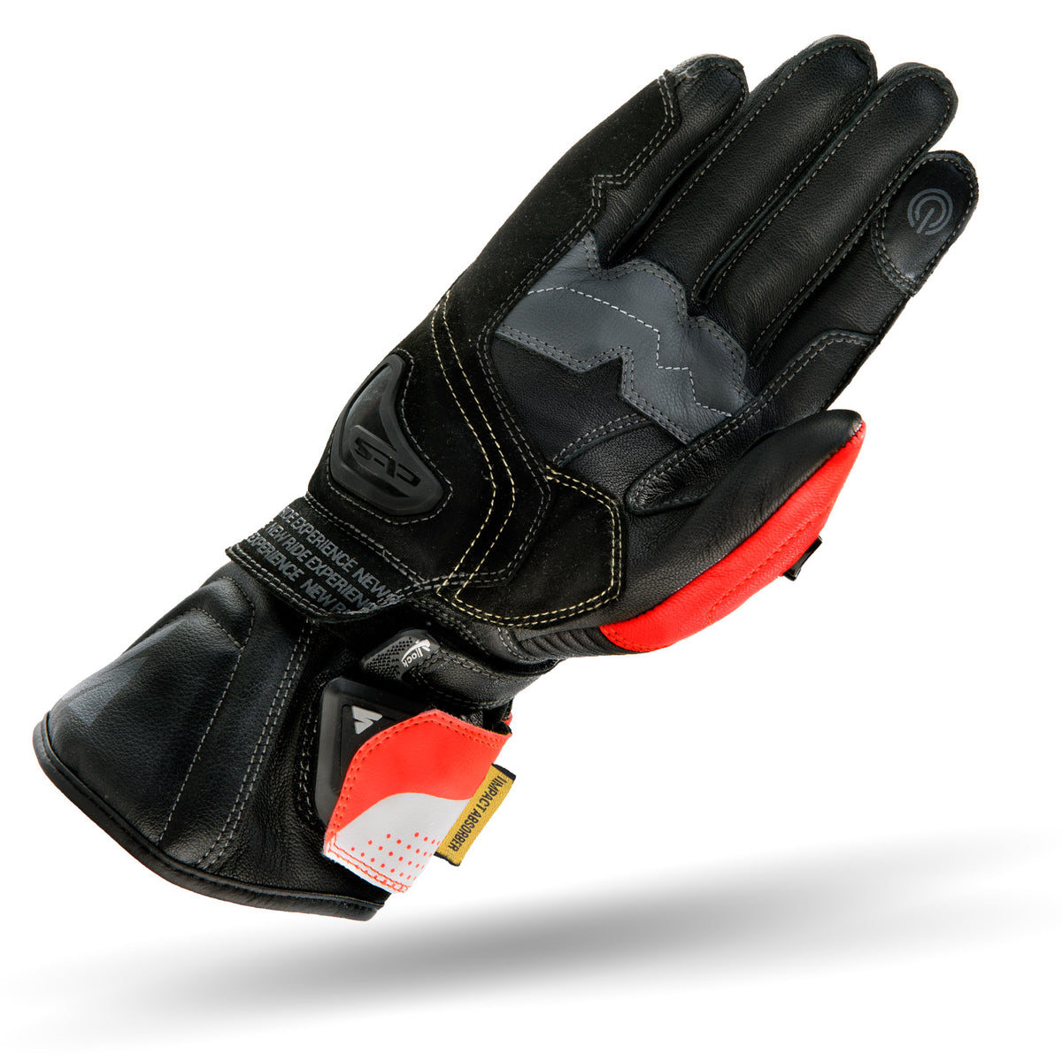 Кожени ръкавици SHIMA STR-2 RED FLUO