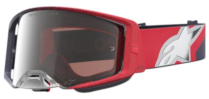 Мотокрос очила ALPINESTARS SUPERTECH HITEN BLK RED MIR MIRROR-SILVER
