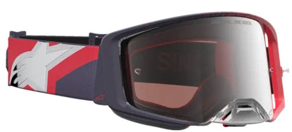 Мотокрос очила ALPINESTARS SUPERTECH HITEN BLK RED MIR MIRROR-SILVER
