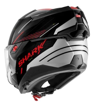 Модуларна каска SHARK OXO RYDGER Black/Silver/Red