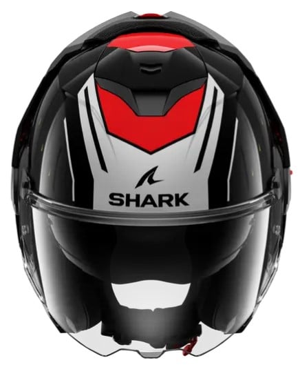 Модуларна каска SHARK OXO RYDGER Black/Silver/Red