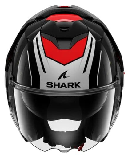 Модуларна каска SHARK OXO RYDGER Black/Silver/Red