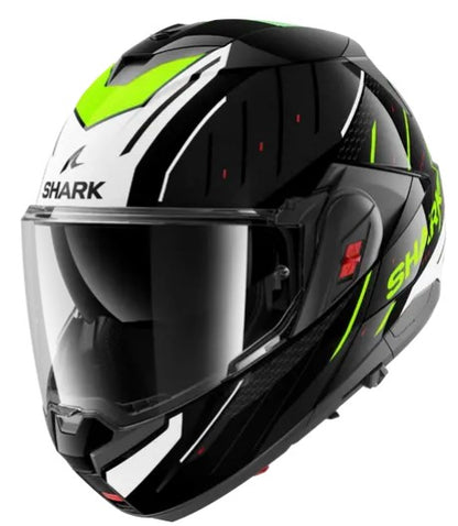Модуларна каска SHARK OXO RYDGER Black White Yellow