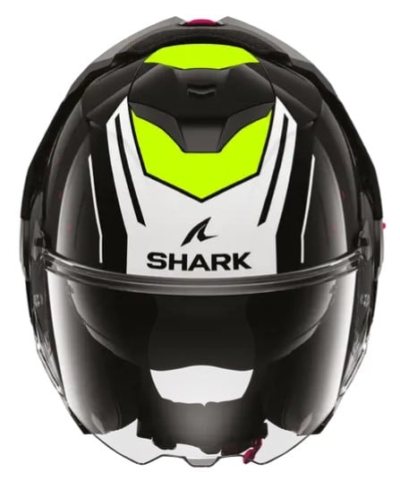 Модуларна каска SHARK OXO RYDGER Black White Yellow