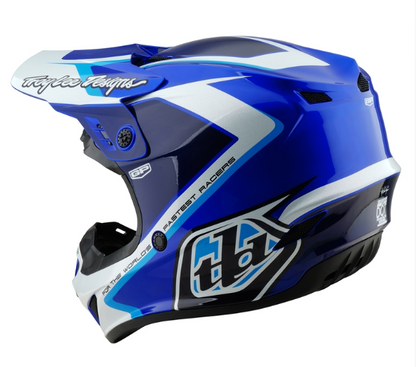 Детска мотокрос каска TROY LEE DESIGNS GP Shutter - Blue/White