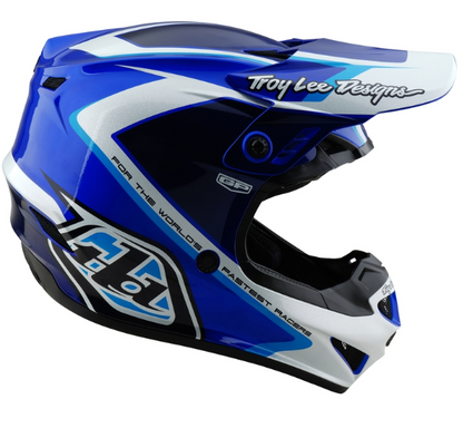 Детска мотокрос каска TROY LEE DESIGNS GP Shutter - Blue/White
