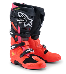 Мотокрос ботуши ALPINESTARS TECH 7 BLK/RD FLUO/PINK