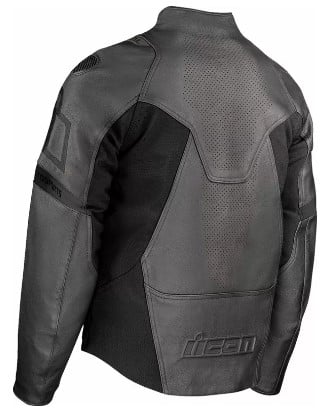 Кожено яке ICON Contra3™ RIZZ RIZZ STEALTH