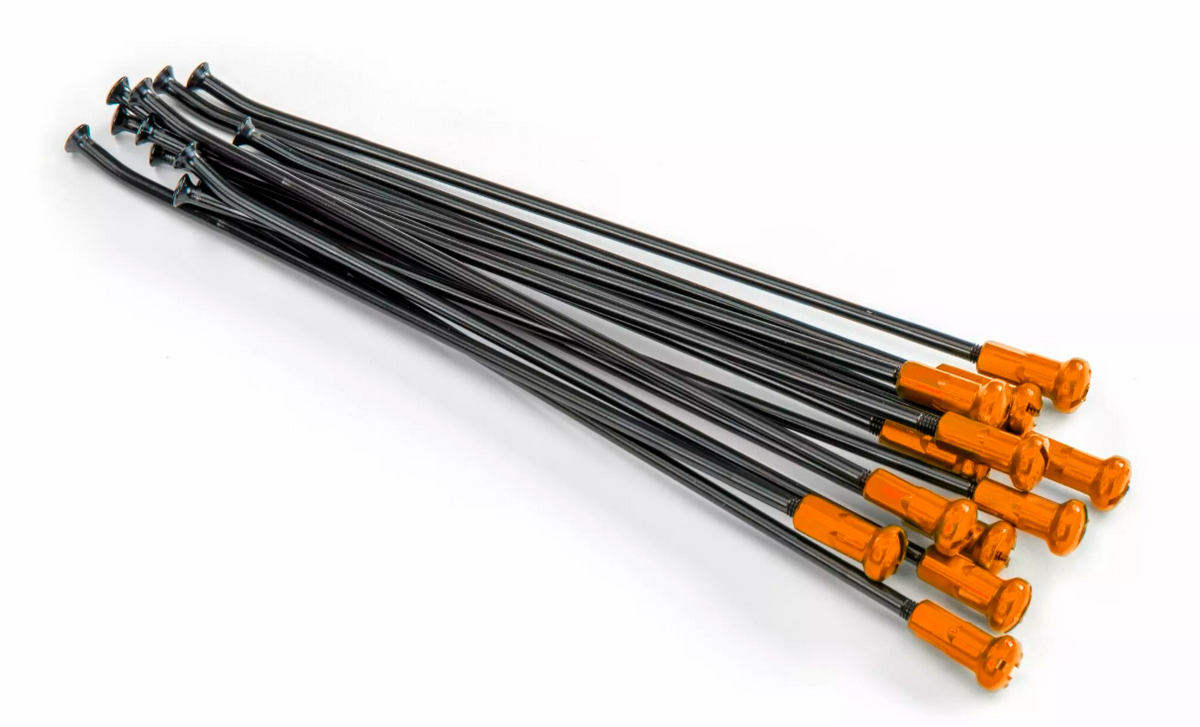 Спици KITE SPOKES 18 RR BK/OR NIP Orange