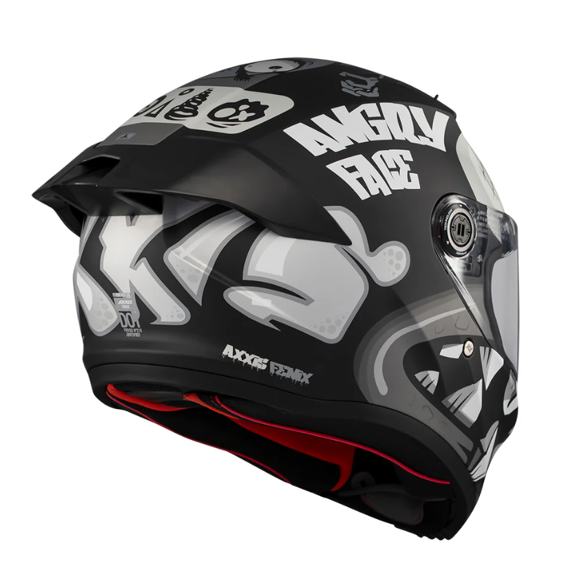 Каска AXXIS FENIX ANGRY FACE B2 MATT