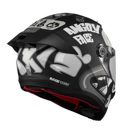 Каска AXXIS FENIX ANGRY FACE B2 MATT