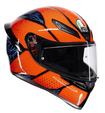 Каска за мотор AGV K1 S SPEEDARMOR BLACK/ORANGE/BLUE