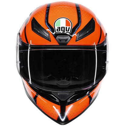 Каска за мотор AGV K1 S SPEEDARMOR BLACK/ORANGE/BLUE