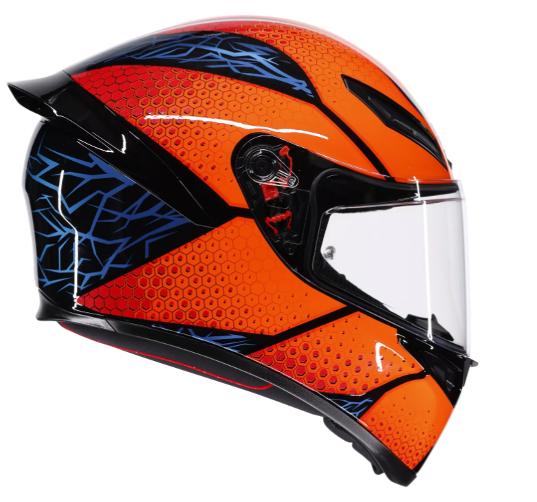 Каска за мотор AGV K1 S SPEEDARMOR BLACK/ORANGE/BLUE