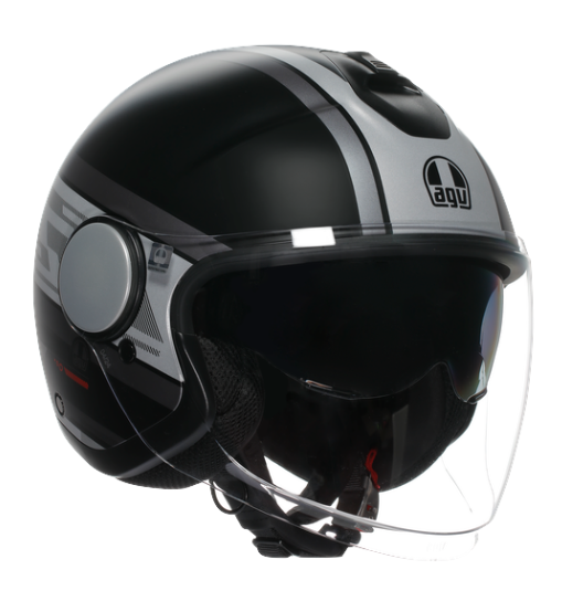 Каска за скутер AGV ETERES MONDELLO MATT BLACK/GREY