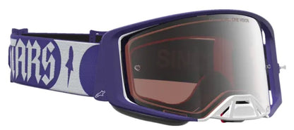 Мотокрос очила ALPINESTARS SUPERTECH ATROX DP BL WH MIRR-SILVER