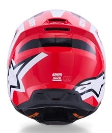 Мотокрос каска ALPINESTARS SM3 HEAT RED/WH/BLK